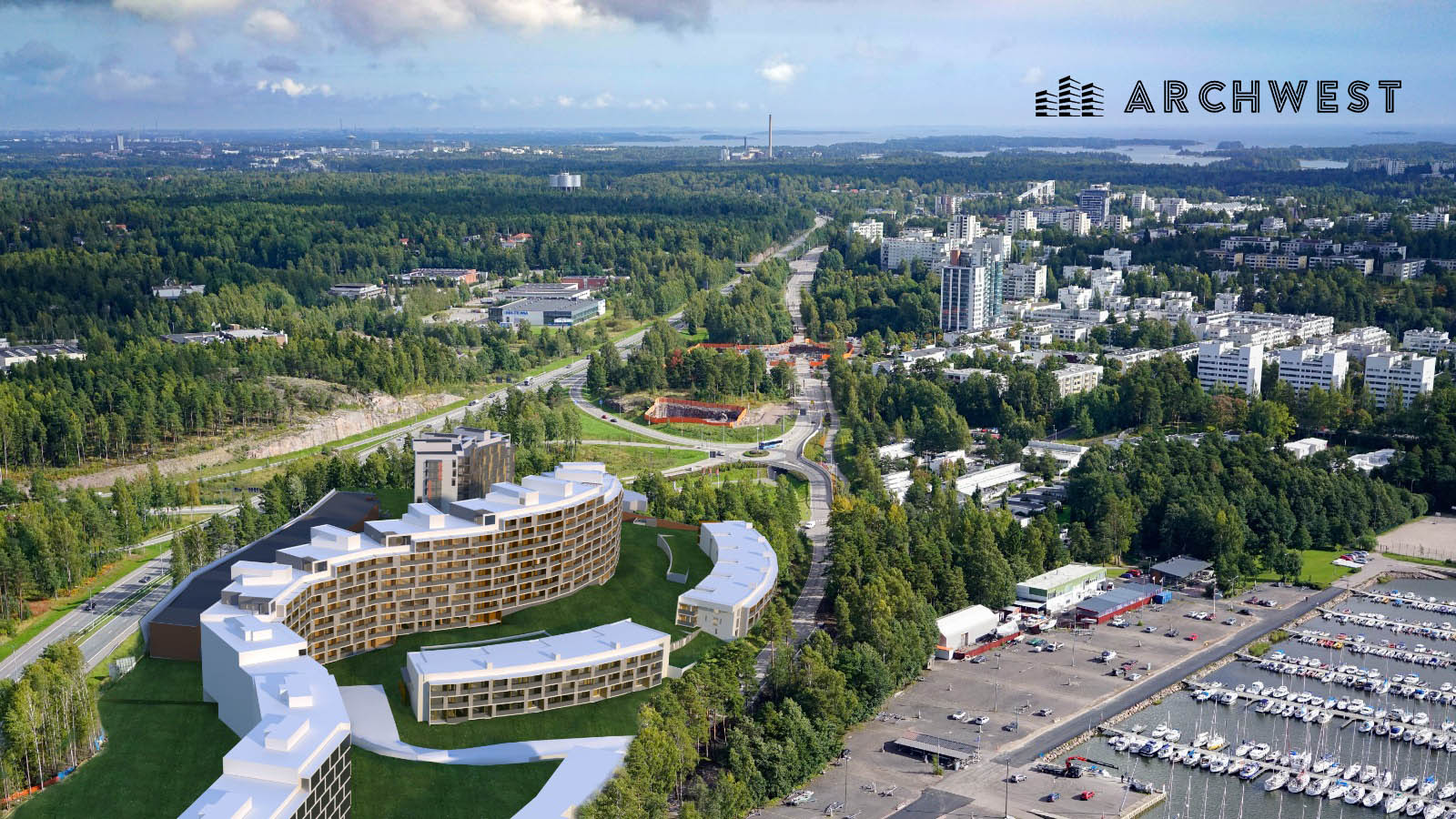 2. Aerial View of a Township, Finaland